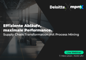 Live Webinar - Supply Chain Transformation mit mpmX
